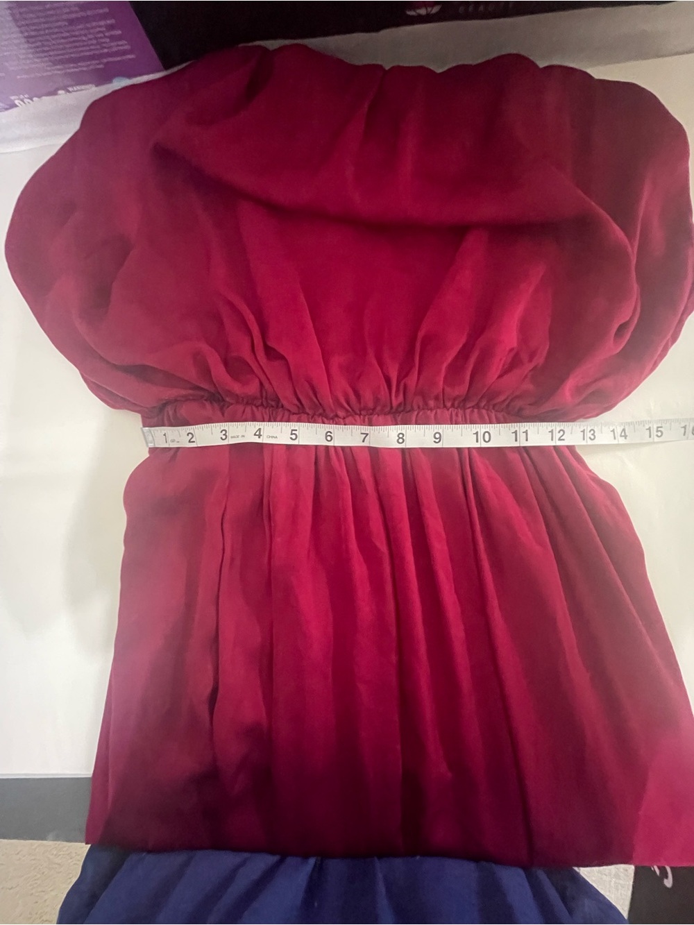 ZARA Chic Burgundy Wine Sleeveless MIDI Dress size M - Picture 6 of 12